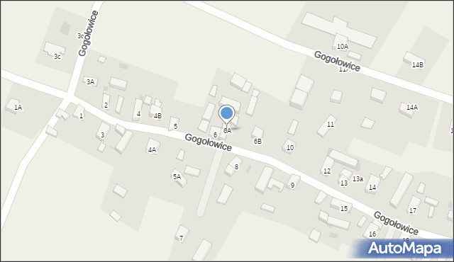 Gogołowice, Gogołowice, 6A, mapa Gogołowice