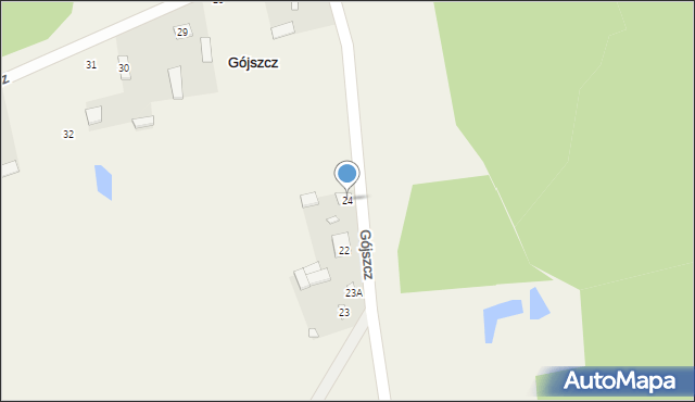 Gójszcz, Gójszcz, 24, mapa Gójszcz