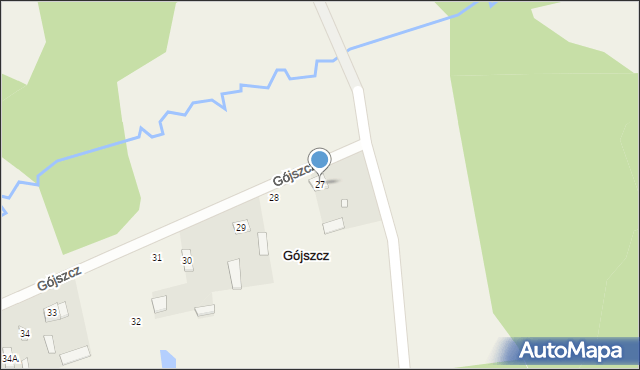 Gójszcz, Gójszcz, 27, mapa Gójszcz