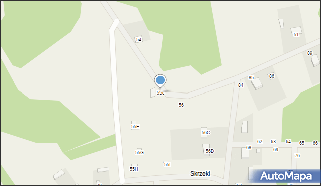 Gójszcz, Gójszcz, 55c, mapa Gójszcz