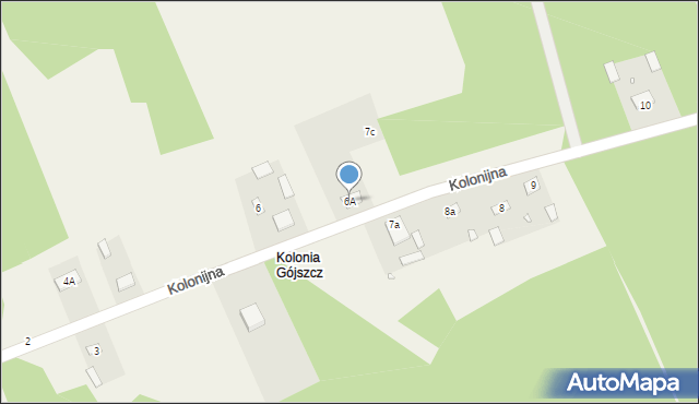 Gójszcz, Gójszcz, 6A, mapa Gójszcz