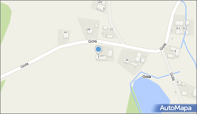 Gola, Gola, 1, mapa Gola