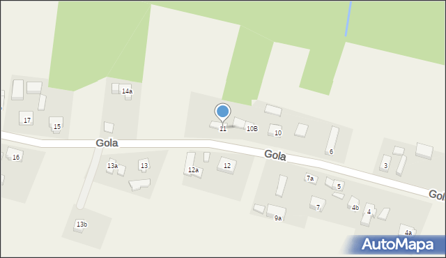 Gola, Gola, 11, mapa Gola