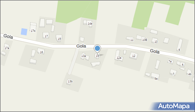 Gola, Gola, 13, mapa Gola