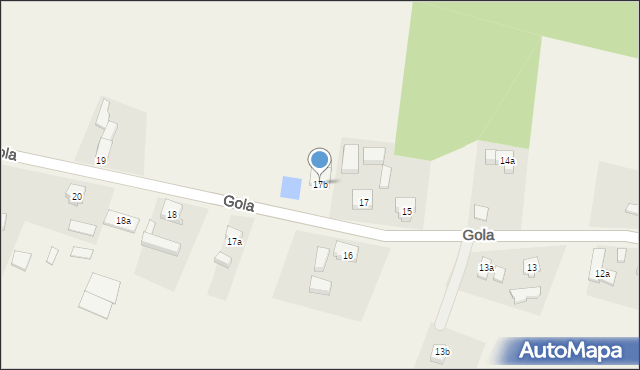 Gola, Gola, 17b, mapa Gola