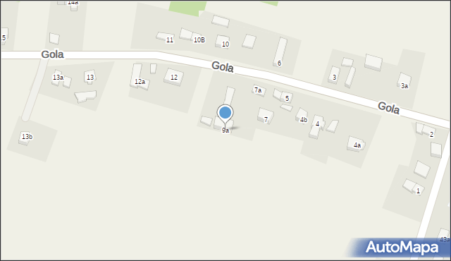 Gola, Gola, 9a, mapa Gola