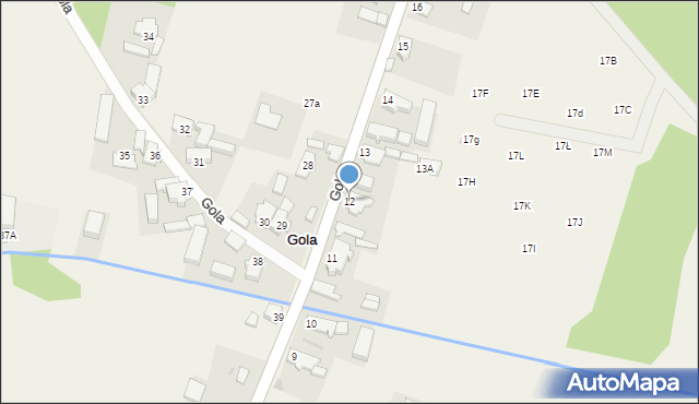 Gola, Gola, 12, mapa Gola