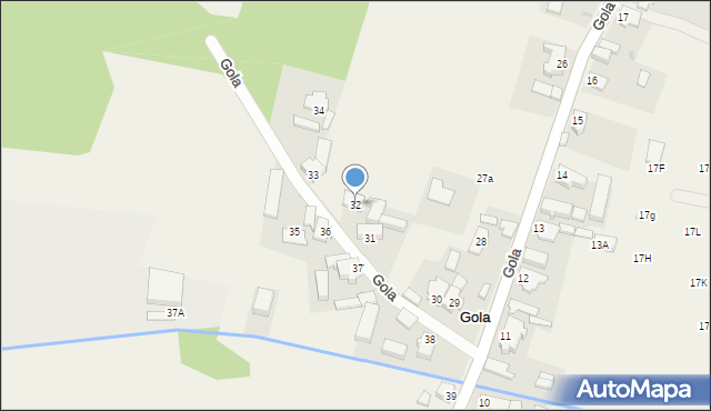 Gola, Gola, 32, mapa Gola