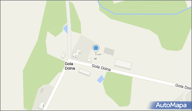 Gola Dolna, Gola Dolna, 2a, mapa Gola Dolna