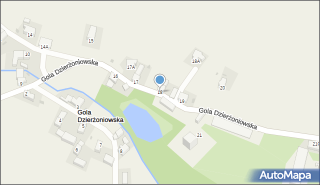 Gola Dzierżoniowska, Gola Dzierżoniowska, 18, mapa Gola Dzierżoniowska