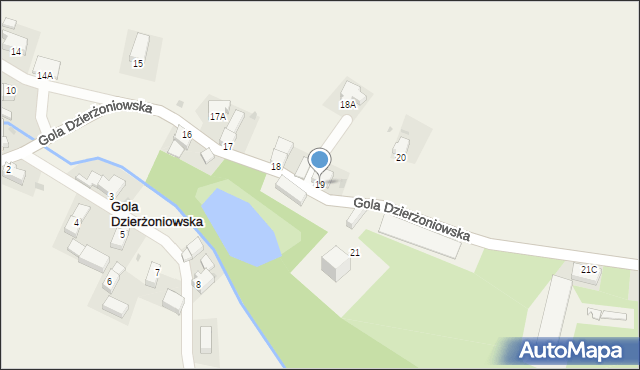 Gola Dzierżoniowska, Gola Dzierżoniowska, 19, mapa Gola Dzierżoniowska