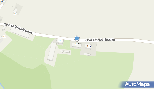 Gola Dzierżoniowska, Gola Dzierżoniowska, 21B, mapa Gola Dzierżoniowska