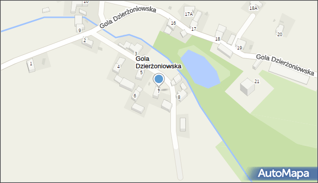 Gola Dzierżoniowska, Gola Dzierżoniowska, 7, mapa Gola Dzierżoniowska