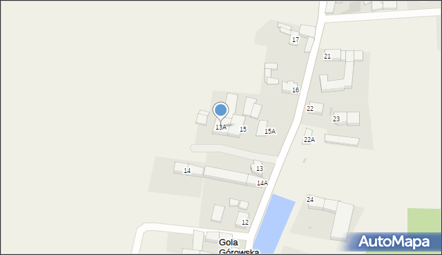 Gola Górowska, Gola Górowska, 13A, mapa Gola Górowska