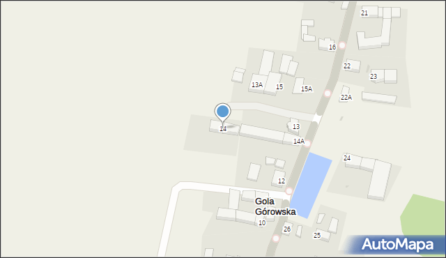 Gola Górowska, Gola Górowska, 14, mapa Gola Górowska