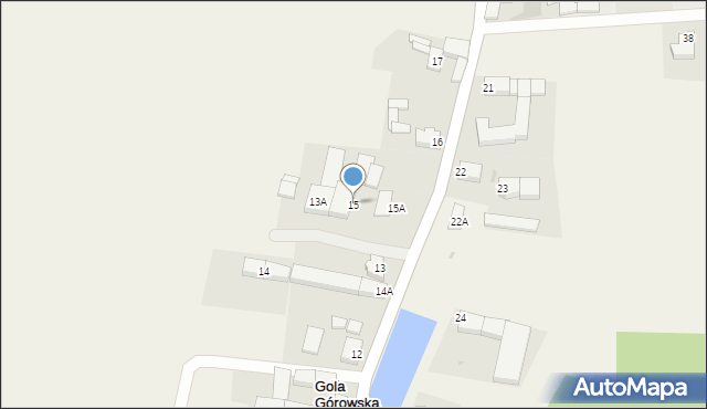 Gola Górowska, Gola Górowska, 15, mapa Gola Górowska
