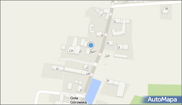 Gola Górowska, Gola Górowska, 15A, mapa Gola Górowska