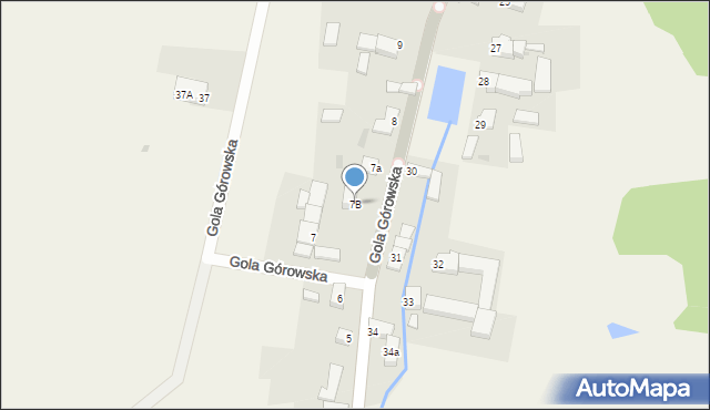 Gola Górowska, Gola Górowska, 7B, mapa Gola Górowska