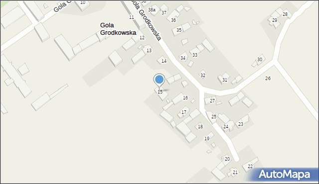 Gola Grodkowska, Gola Grodkowska, 15, mapa Gola Grodkowska