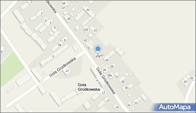 Gola Grodkowska, Gola Grodkowska, 40a, mapa Gola Grodkowska