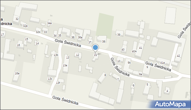 Gola Świdnicka, Gola Świdnicka, 11, mapa Gola Świdnicka
