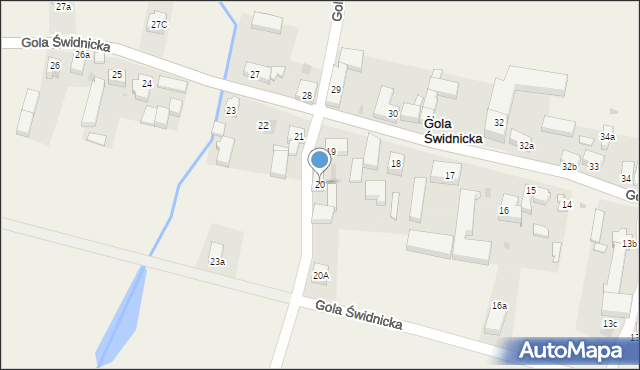 Gola Świdnicka, Gola Świdnicka, 20, mapa Gola Świdnicka