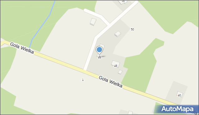 Gola Wielka, Gola Wielka, 49, mapa Gola Wielka