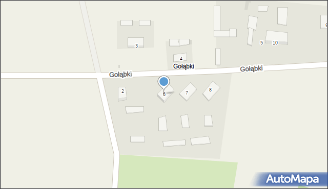 Gołąbki, Gołąbki, 6, mapa Gołąbki