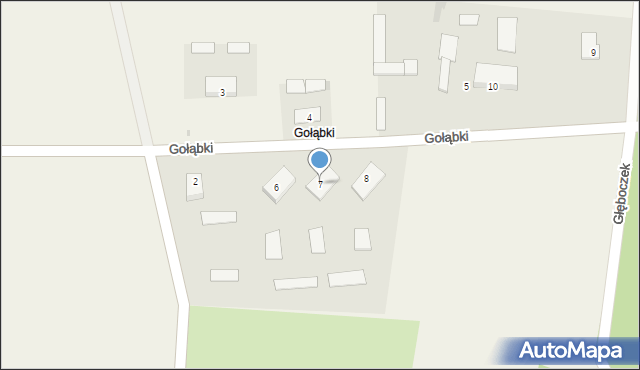 Gołąbki, Gołąbki, 7, mapa Gołąbki