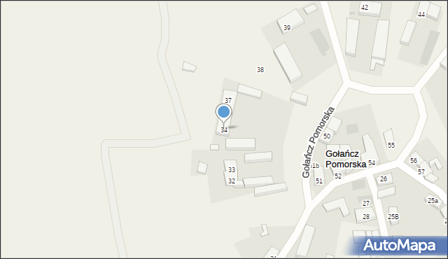 Gołańcz Pomorska, Gołańcz Pomorska, 34, mapa Gołańcz Pomorska