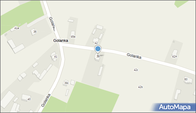 Golanka, Golanka, 39, mapa Golanka