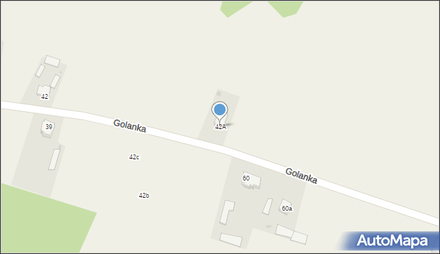 Golanka, Golanka, 42A, mapa Golanka