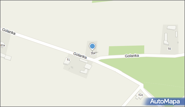 Golanka, Golanka, 59A, mapa Golanka