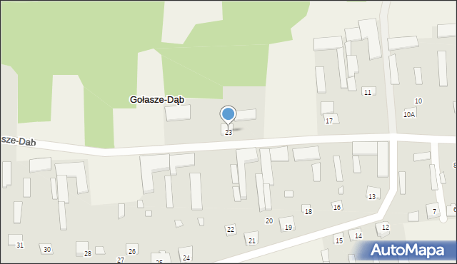 Gołasze-Dąb, Gołasze-Dąb, 23, mapa Gołasze-Dąb