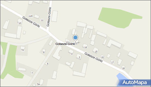 Gołasze-Górki, Gołasze-Górki, 13, mapa Gołasze-Górki