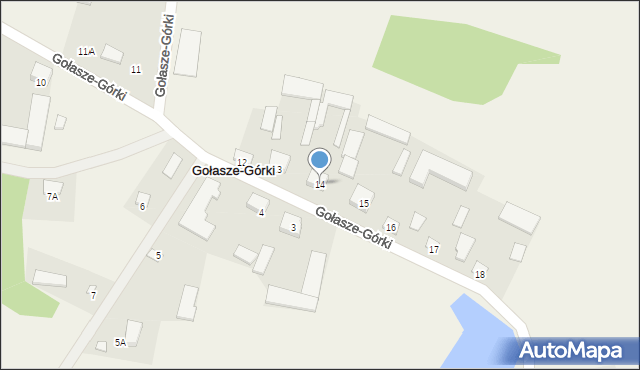 Gołasze-Górki, Gołasze-Górki, 14, mapa Gołasze-Górki