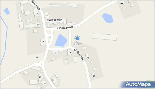 Gołaszewo, Gołaszewo, 49, mapa Gołaszewo