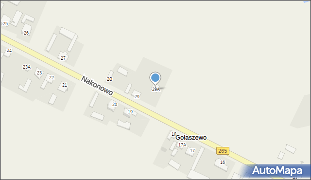 Gołaszewo, Gołaszewo, 29A, mapa Gołaszewo