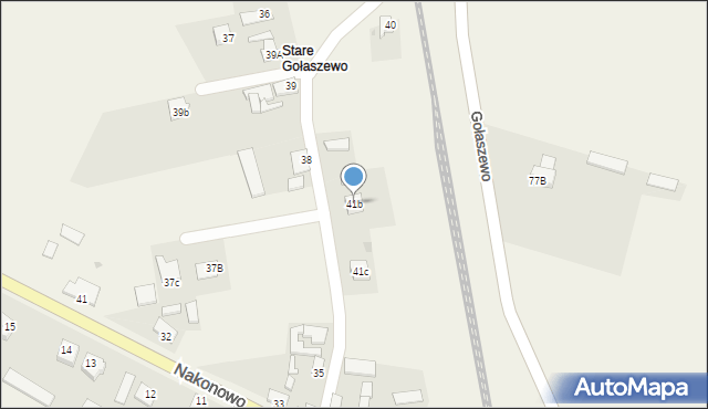 Gołaszewo, Gołaszewo, 41b, mapa Gołaszewo