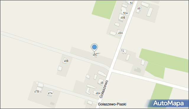 Gołaszewo, Gołaszewo, 48C, mapa Gołaszewo