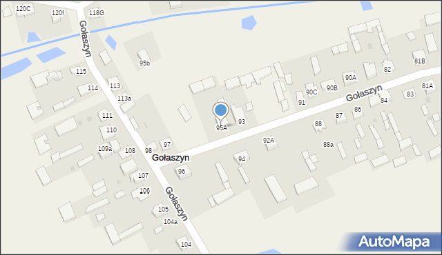 Gołaszyn, Gołaszyn, 95A, mapa Gołaszyn