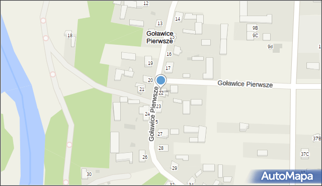 Goławice Pierwsze, Goławice Pierwsze, 22, mapa Goławice Pierwsze