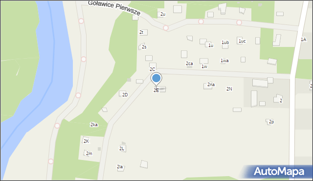 Goławice Pierwsze, Goławice Pierwsze, 2E, mapa Goławice Pierwsze