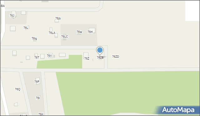 Goławice Pierwsze, Goławice Pierwsze, 76ZB, mapa Goławice Pierwsze
