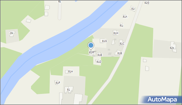 Goławice Pierwsze, Goławice Pierwsze, 81M, mapa Goławice Pierwsze