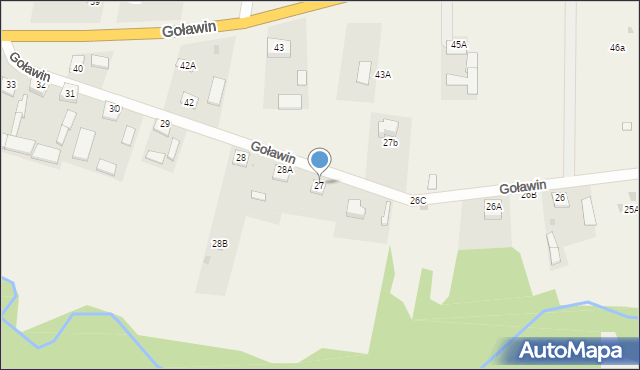 Goławin, Goławin, 27, mapa Goławin