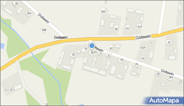 Goławin, Goławin, 33, mapa Goławin