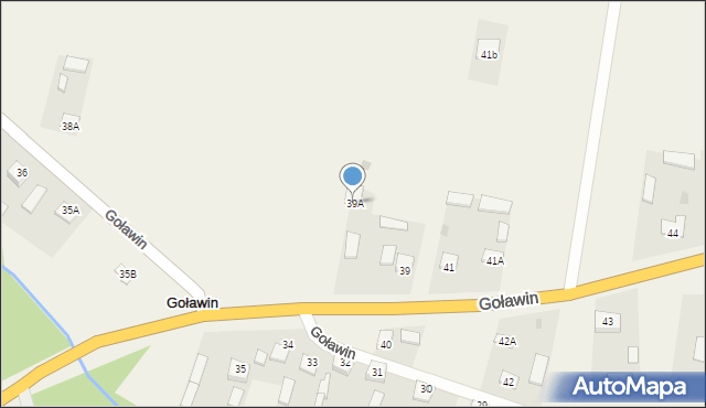 Goławin, Goławin, 39A, mapa Goławin