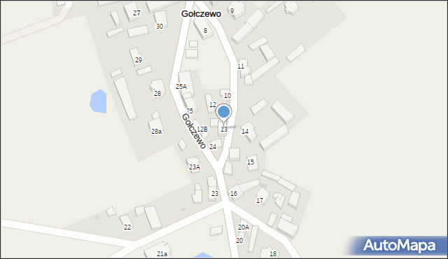 Gołczewo, Gołczewo, 13, mapa Gołczewo