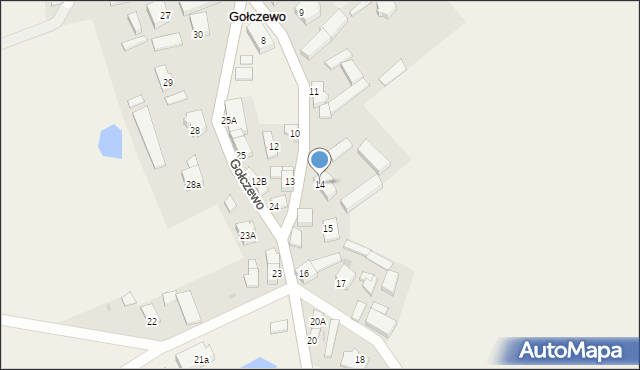 Gołczewo, Gołczewo, 14, mapa Gołczewo